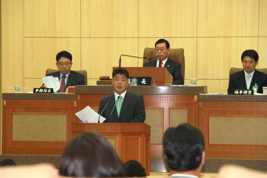 제217회 남구의회(임시회) 개의-오은택의원 5분 자유발언 이미지